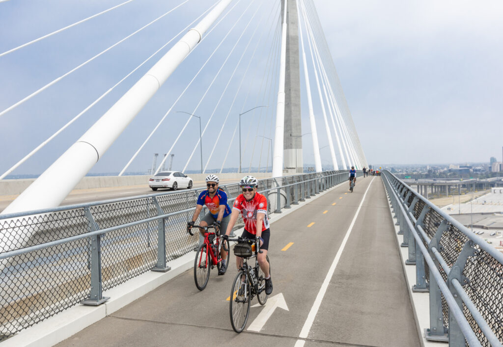 The opening for the Mark Bixby Memorial Bicycle-Pedestrian Path was held Sunday, May 20, 2023. The event continued with a ribbon cutting on the path, followed by cyclists and pedestrians using the path for the first time.