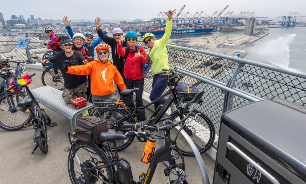 The opening for the Mark Bixby Memorial Bicycle-Pedestrian Path was held Sunday, May 20, 2023. The event continued with a ribbon cutting on the path, followed by cyclists and pedestrians using the path for the first time.