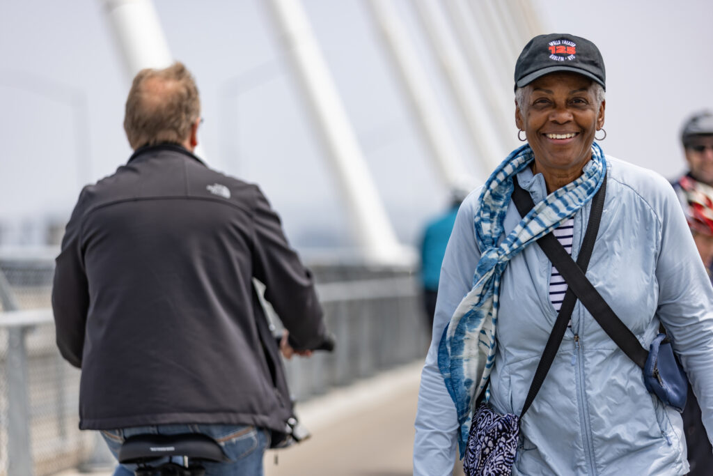 The opening for the Mark Bixby Memorial Bicycle-Pedestrian Path was held Sunday, May 20, 2023. The event continued with a ribbon cutting on the path, followed by cyclists and pedestrians using the path for the first time.