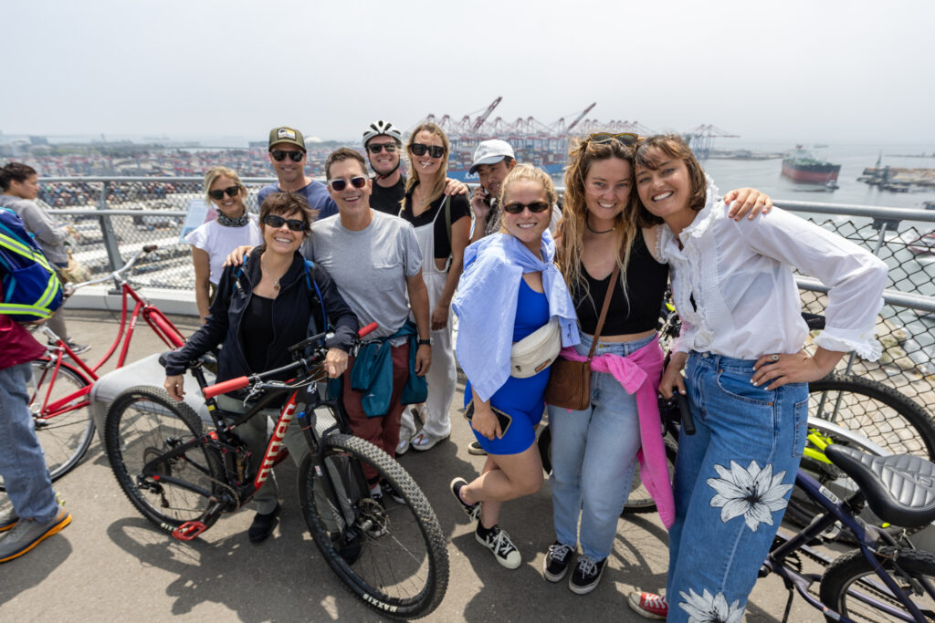 The opening for the Mark Bixby Memorial Bicycle-Pedestrian Path was held Sunday, May 20, 2023. The event continued with a ribbon cutting on the path, followed by cyclists and pedestrians using the path for the first time.