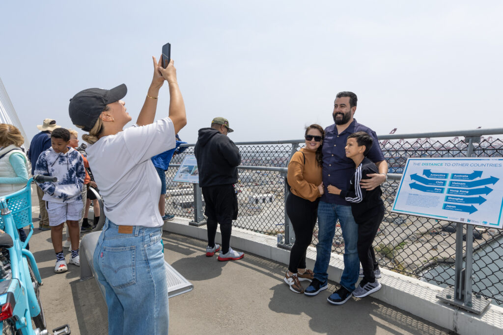 The opening for the Mark Bixby Memorial Bicycle-Pedestrian Path was held Sunday, May 20, 2023. The event continued with a ribbon cutting on the path, followed by cyclists and pedestrians using the path for the first time.