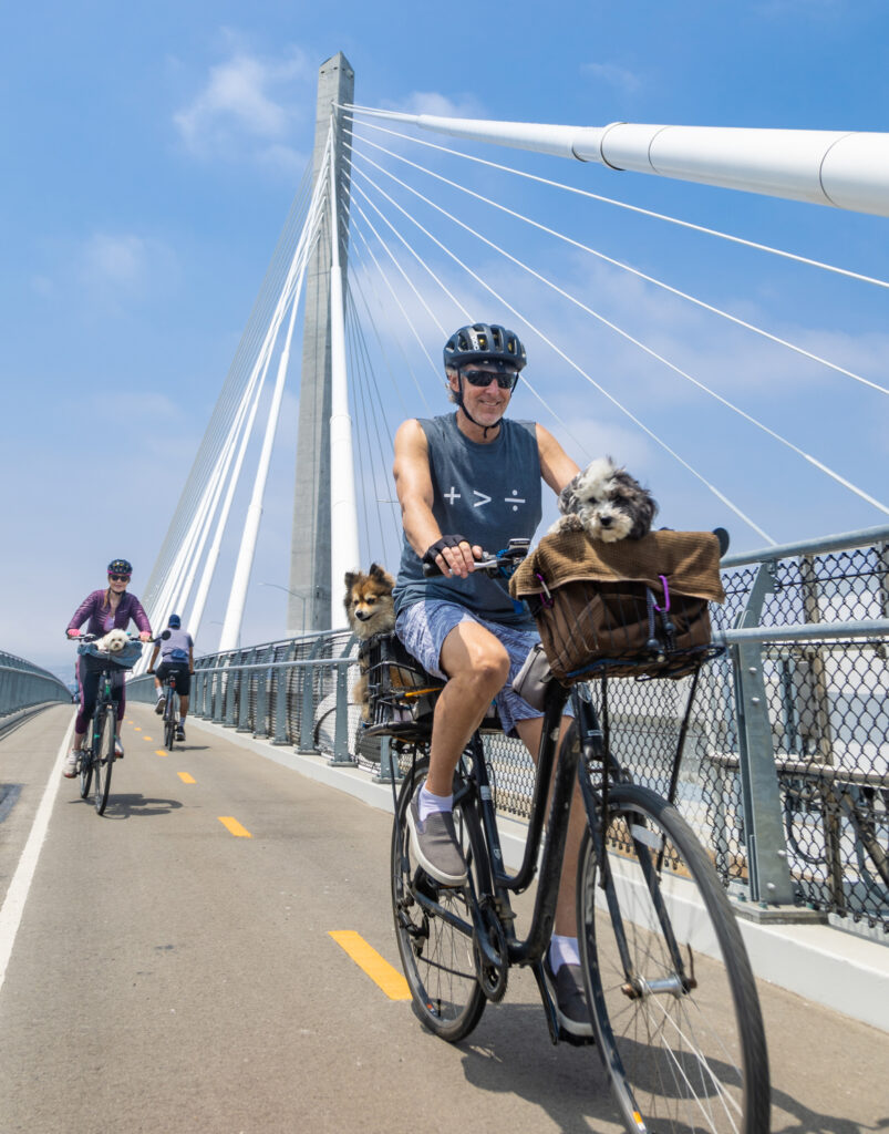 The opening for the Mark Bixby Memorial Bicycle-Pedestrian Path was held Sunday, May 20, 2023. The event continued with a ribbon cutting on the path, followed by cyclists and pedestrians using the path for the first time.