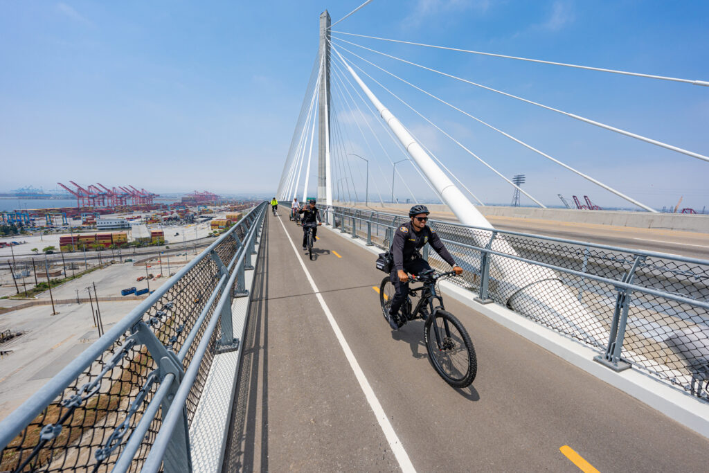 The opening for the Mark Bixby Memorial Bicycle-Pedestrian Path was held Sunday, May 20, 2023. The event continued with a ribbon cutting on the path, followed by cyclists and pedestrians using the path for the first time.