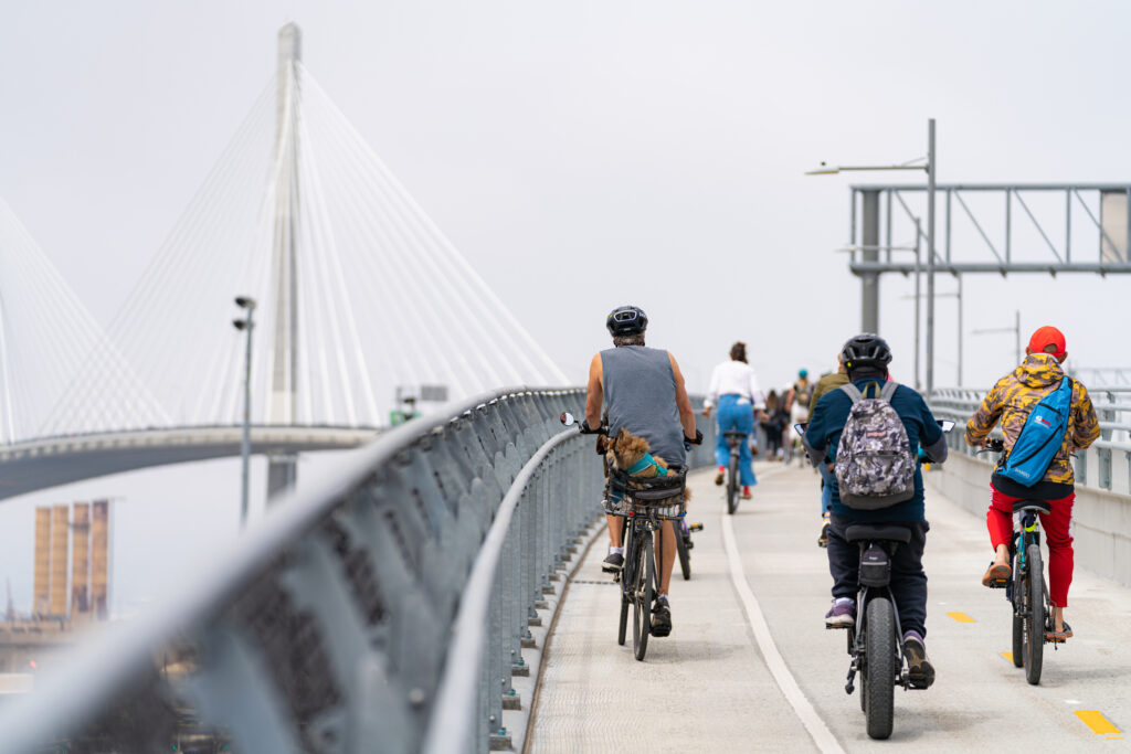 The opening for the Mark Bixby Memorial Bicycle-Pedestrian Path was held Sunday, May 20, 2023. The event continued with a ribbon cutting on the path, followed by cyclists and pedestrians using the path for the first time.