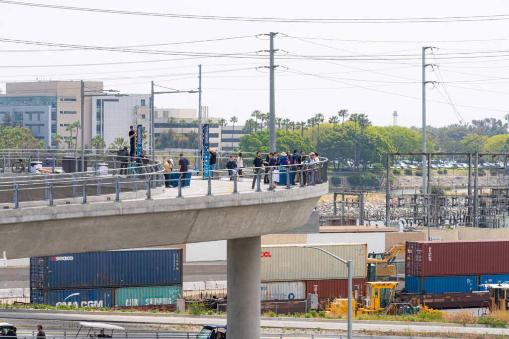 The opening for the Mark Bixby Memorial Bicycle-Pedestrian Path was held Sunday, May 20, 2023. The event continued with a ribbon cutting on the path, followed by cyclists and pedestrians using the path for the first time.