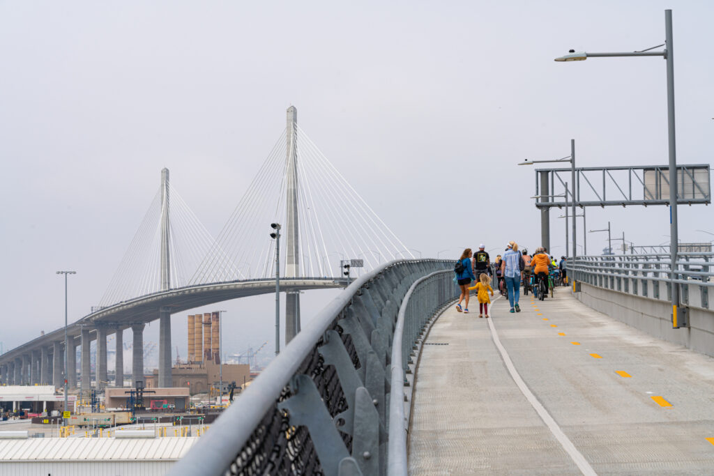 The opening for the Mark Bixby Memorial Bicycle-Pedestrian Path was held Sunday, May 20, 2023. The event continued with a ribbon cutting on the path, followed by cyclists and pedestrians using the path for the first time.