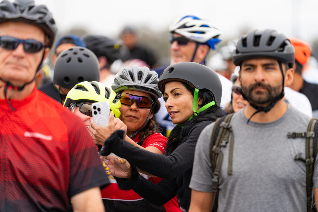 The opening for the Mark Bixby Memorial Bicycle-Pedestrian Path was held Sunday, May 20, 2023. The event continued with a ribbon cutting on the path, followed by cyclists and pedestrians using the path for the first time.