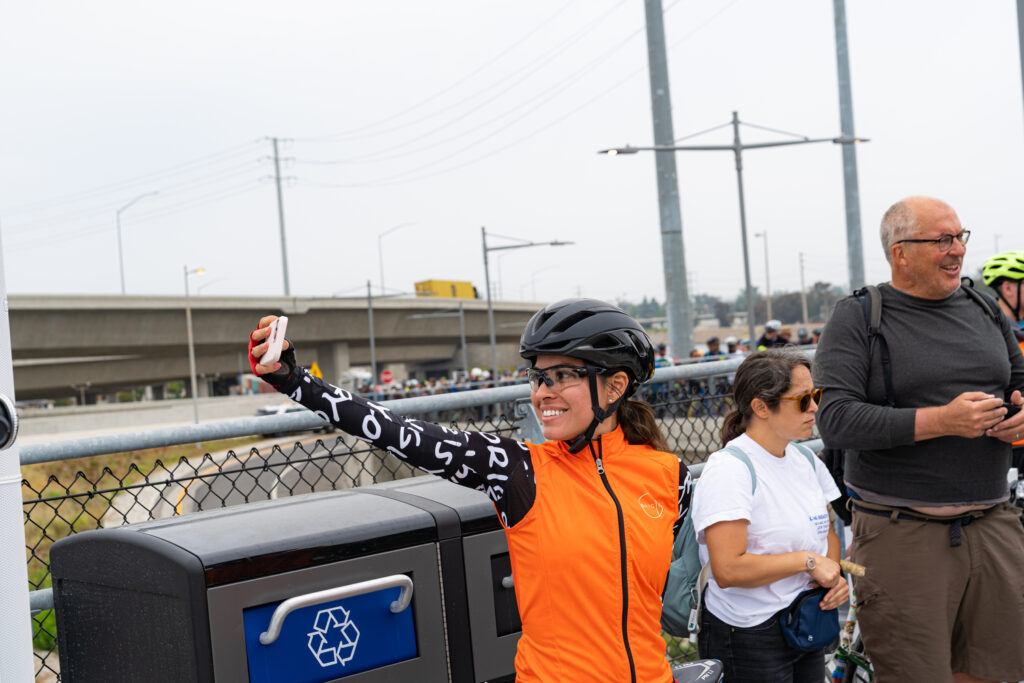 The opening for the Mark Bixby Memorial Bicycle-Pedestrian Path was held Sunday, May 20, 2023. The event continued with a ribbon cutting on the path, followed by cyclists and pedestrians using the path for the first time.