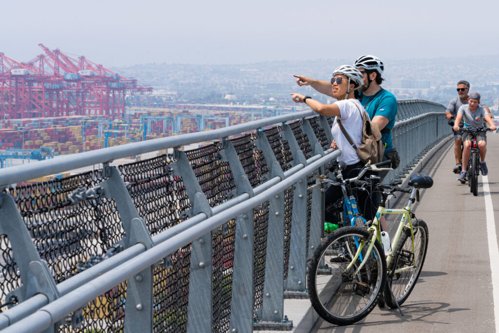 The opening for the Mark Bixby Memorial Bicycle-Pedestrian Path was held Sunday, May 20, 2023. The event continued with a ribbon cutting on the path, followed by cyclists and pedestrians using the path for the first time.