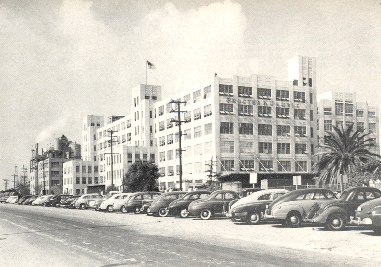The Procter & Gamble plant, seen here in probably the late 1940s, opened in 1930 on the Seventh Street Peninsula, now Pier C and the site of the Matson/SSA terminal today.