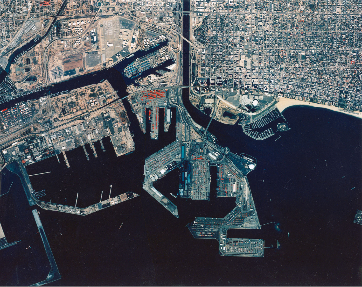 A 1997 satellite view of the Port.